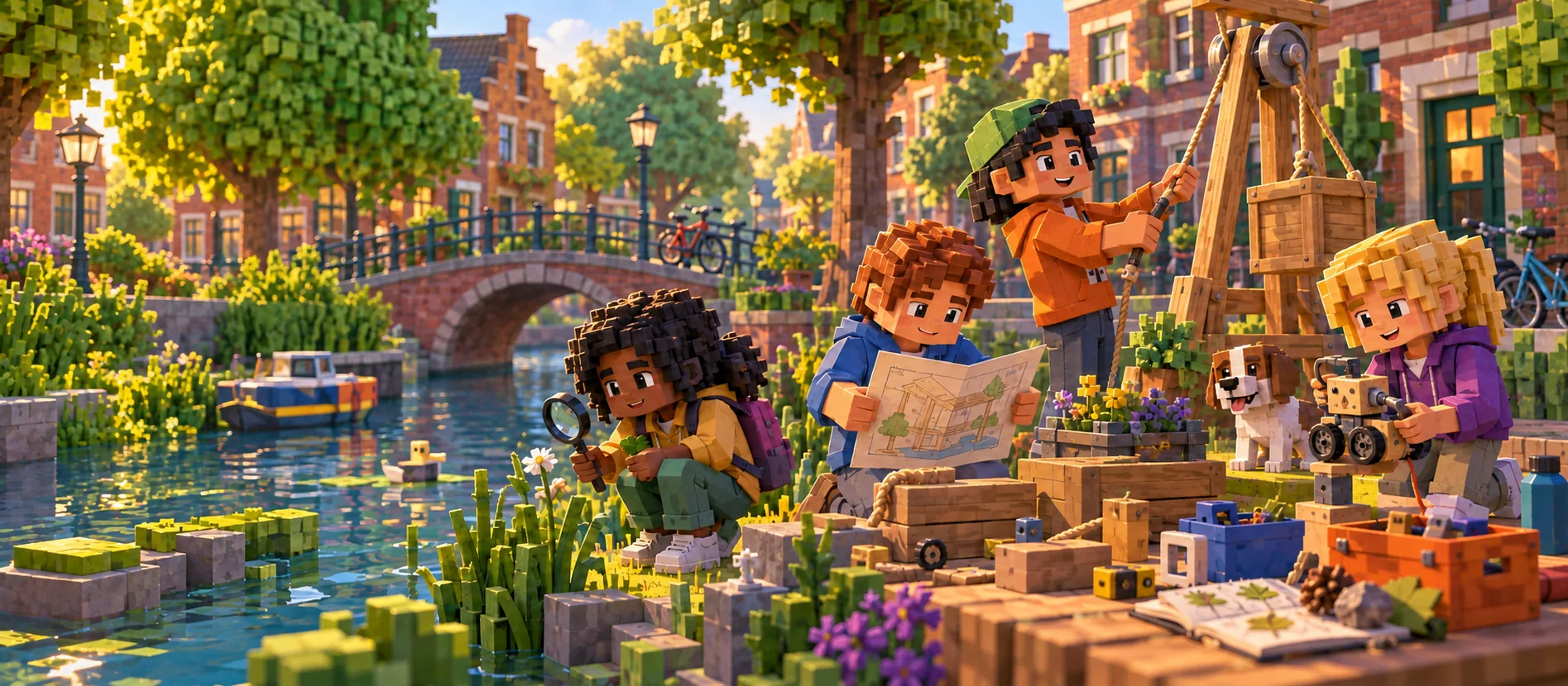 Kinderen onderzoeken, ontwerpen en bouwen samen in een Nederlandse gamewereld